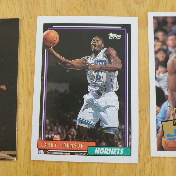 Larry Johnson 12 Different Cards Basketball 1991-92 Upper Deck 445 Top Prospects - Picture 11 of 13